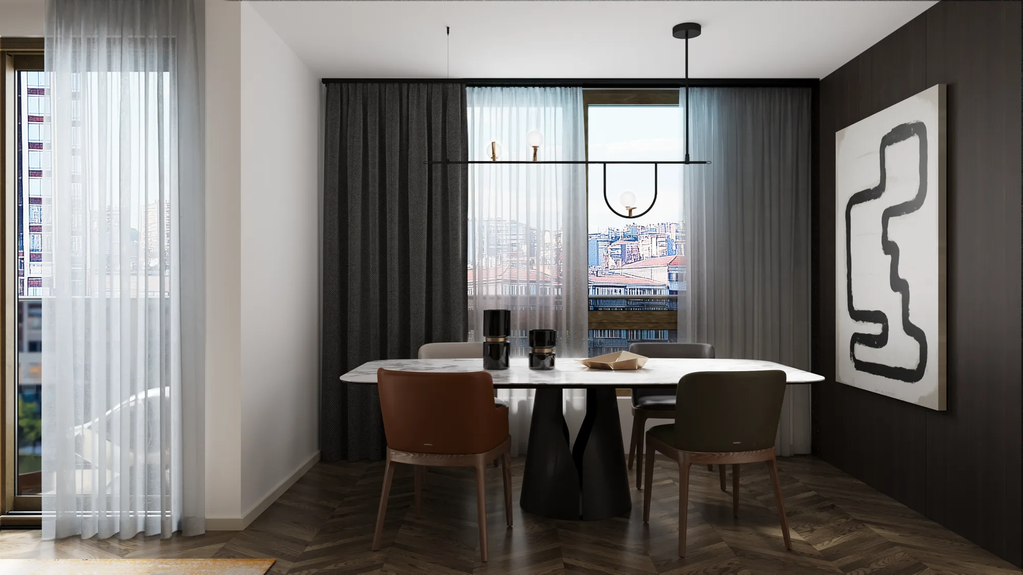 Apartment dining room