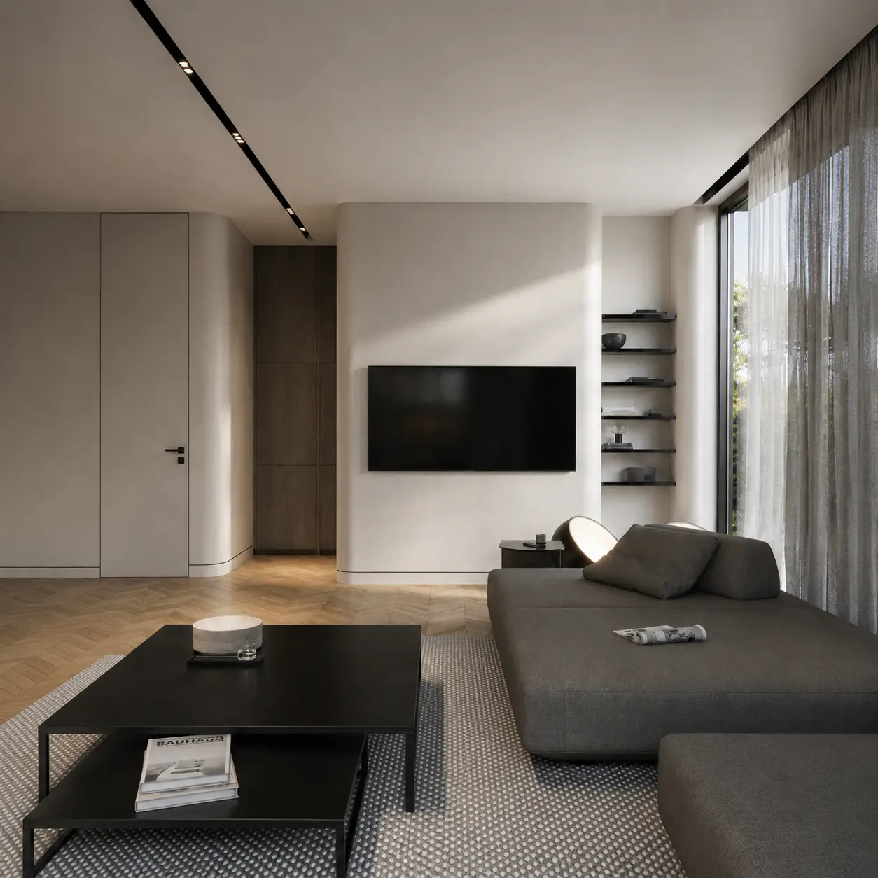 Villa Camelia television wall