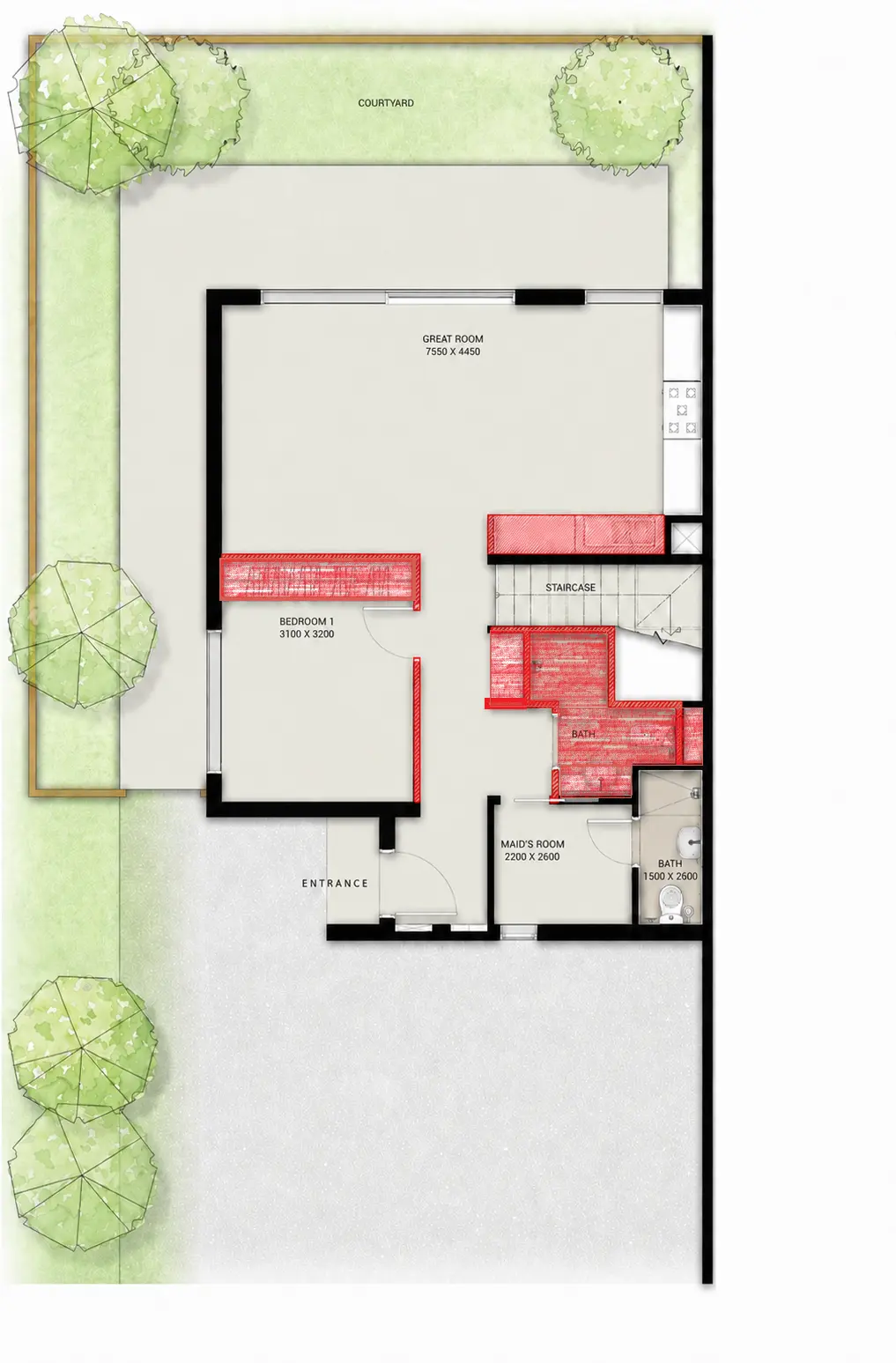 Villa Camelia selective demolition plan