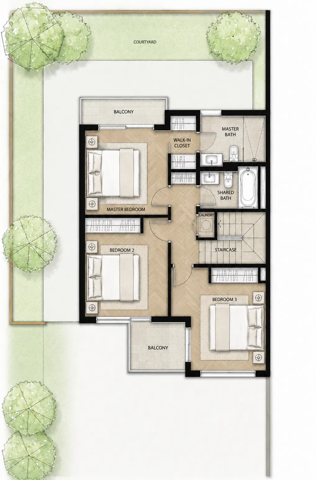 Villa Camelia proposed first floor plan